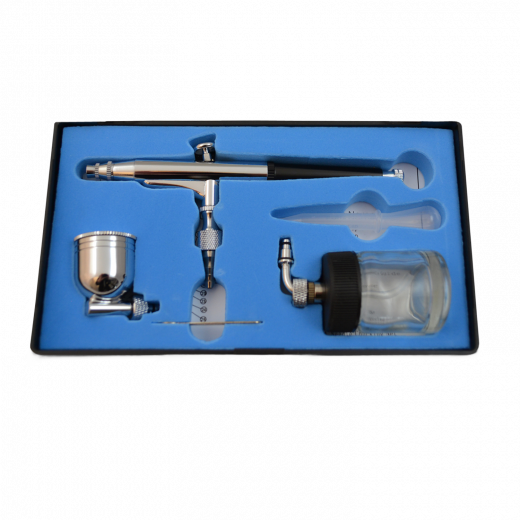Airbrushpistole Profi-AirBrush Double-Action-Gun 134 D 0,3 mit Druckluftschlauch