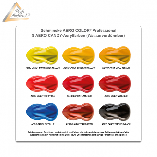 AERO COLOR CANDY FARBEN 9er Set, Schmincke