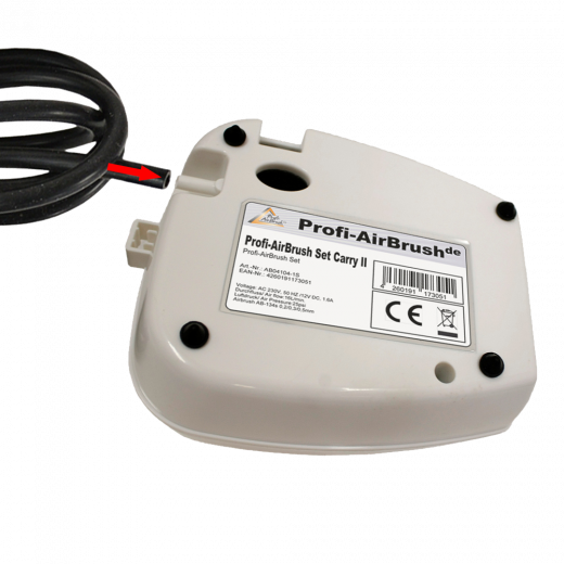 Profi-AirBrush Set Carry II Black - ideal für Einsteiger! mit Zubehörauswahl