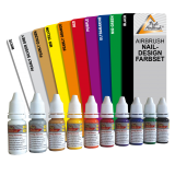 Airbrush Farben 10er Set für Fingernägel