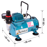 Profi-AirBrush Koffer Set Compact Mobil