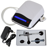 Profi-AirBrush Set Carry V-TC weiß - ideal für  Einsteiger! mit Zubehörauswahl