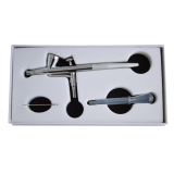 Profi-AirBrush Set Carry V-TC weiß - ideal für  Einsteiger! mit Zubehörauswahl