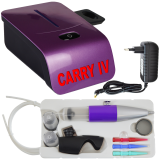 Profi-AirBrush Set Carry IV-TC violett mit TORTEN-DECO-Airbrush Set