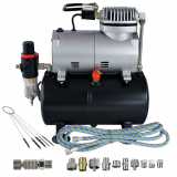 Profi-AirBrush Kompressor Set Universal BASIS mit Zubehörauswahl