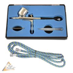 Airbrushpistole Profi-AirBrush Gravity Double-Action-Gun 130 D 0,3 mit Druckluftschlauch