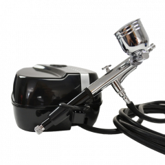 Profi-AirBrush Set Carry II Black - ideal für Einsteiger! mit Zubehörauswahl