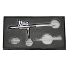 Profi-AirBrush Set Carry IV-TC pink - ideal für  Einsteiger! mit Zubehörauswahl