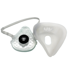 Mehrfach-Maske - klein FFP2/KN 95 aus Silikon mit austauschbarem 5-fach Filter, ohne Ventil und 10 Stck Ersatzfilter